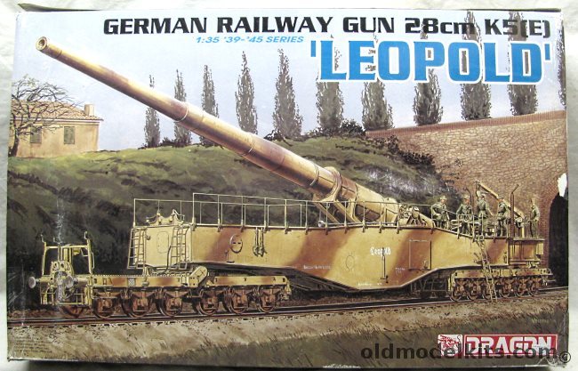 Dragon 1/35 Leopold 28cm K5(E) German Railway Gun plastic model kit